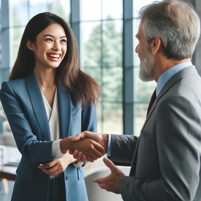 waitress working hard