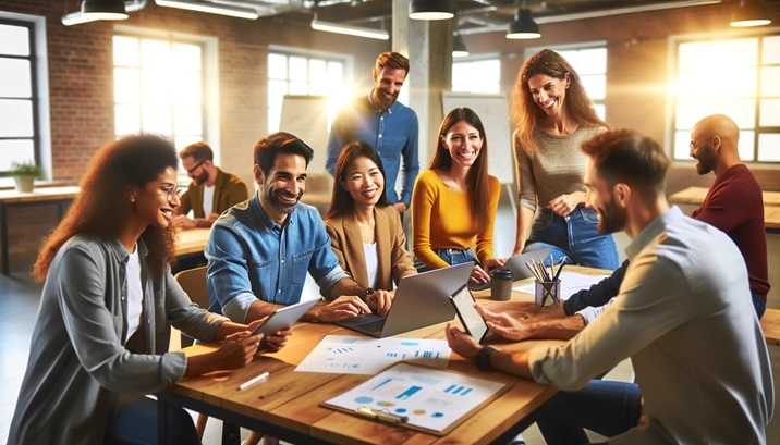 workers collaborating